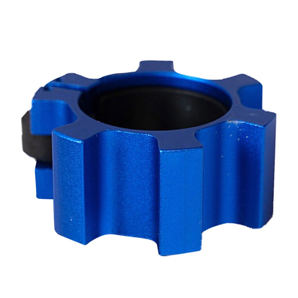 Sujeción para mancuerna olímpica, levantamiento de pesas 50mm, bloqueo giratorio, pesas, barras, hebilla de Collar: Azul