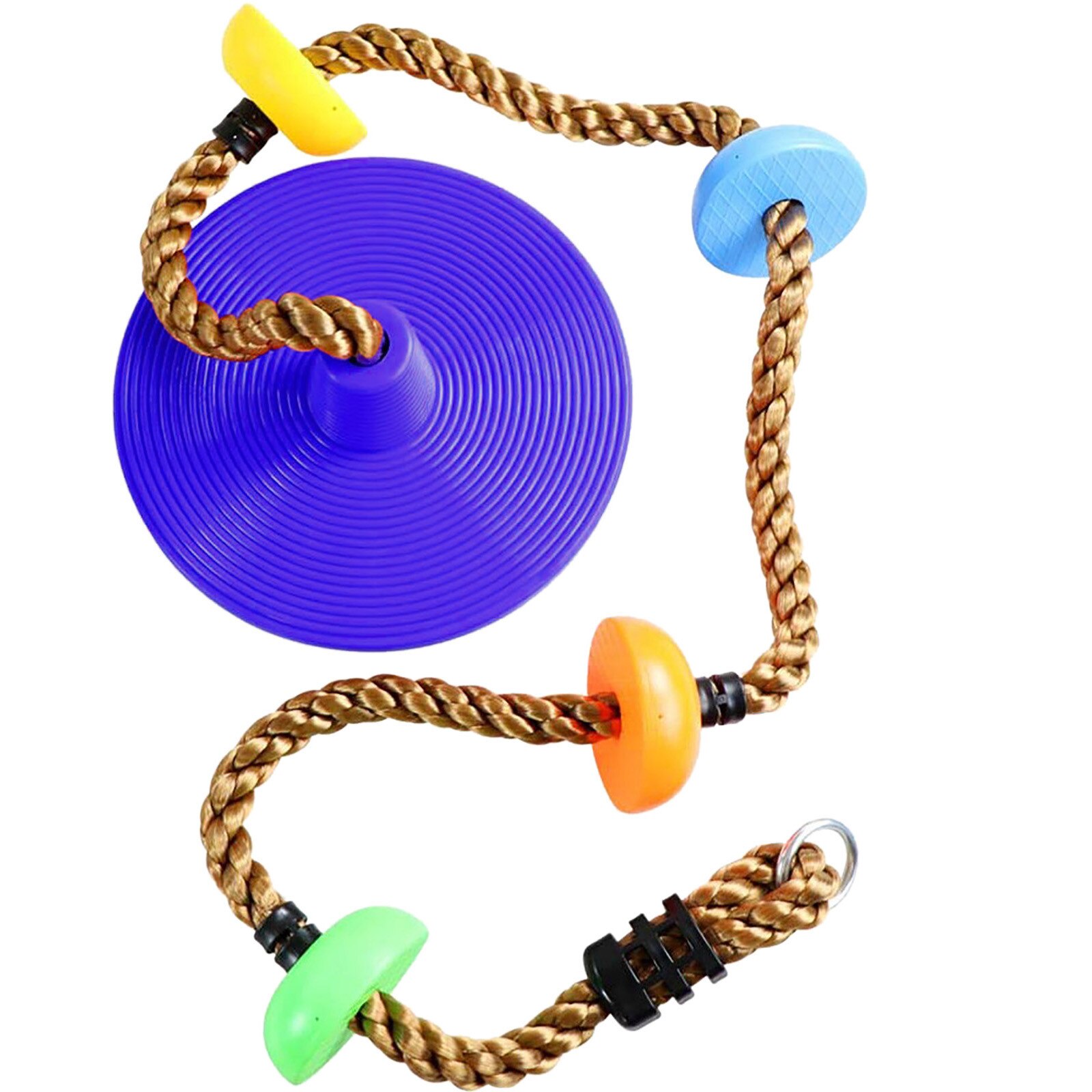 Kids Boom Swing Klimmen Touw Schommels Ronde Plaat Schommels Seat Speelgoed Voor Chhildren Funny Sport Indoor Schommels En Swing Set: Purple
