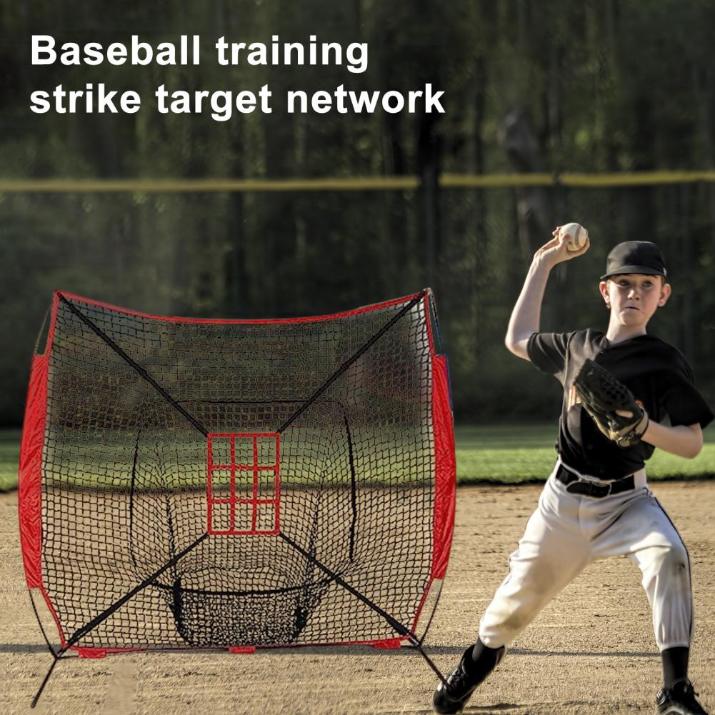 Honkbal Strike Zone Target Honkbal Target Net Verbeter de honkbalvaardigheden met verstelbaar Strike Zone Target Net voor gooien