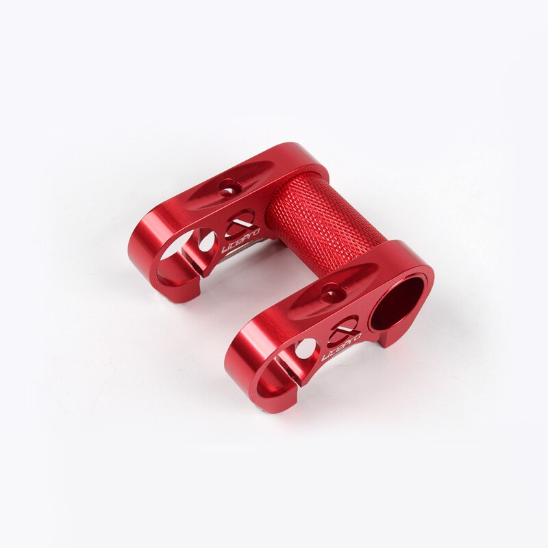Litepro  s95 sammenleggbar sykkel dobbel styrestamme lett 90g for 25.4mm sykkelstyre justerbar  sp8 modifisert stamme: Rød