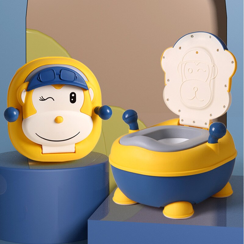 Baby Potty Chair Baby Toilet Seat Training Chair Seat Animal Monkey with Handles Baby Toilet Potty for Kids Boys and Girls