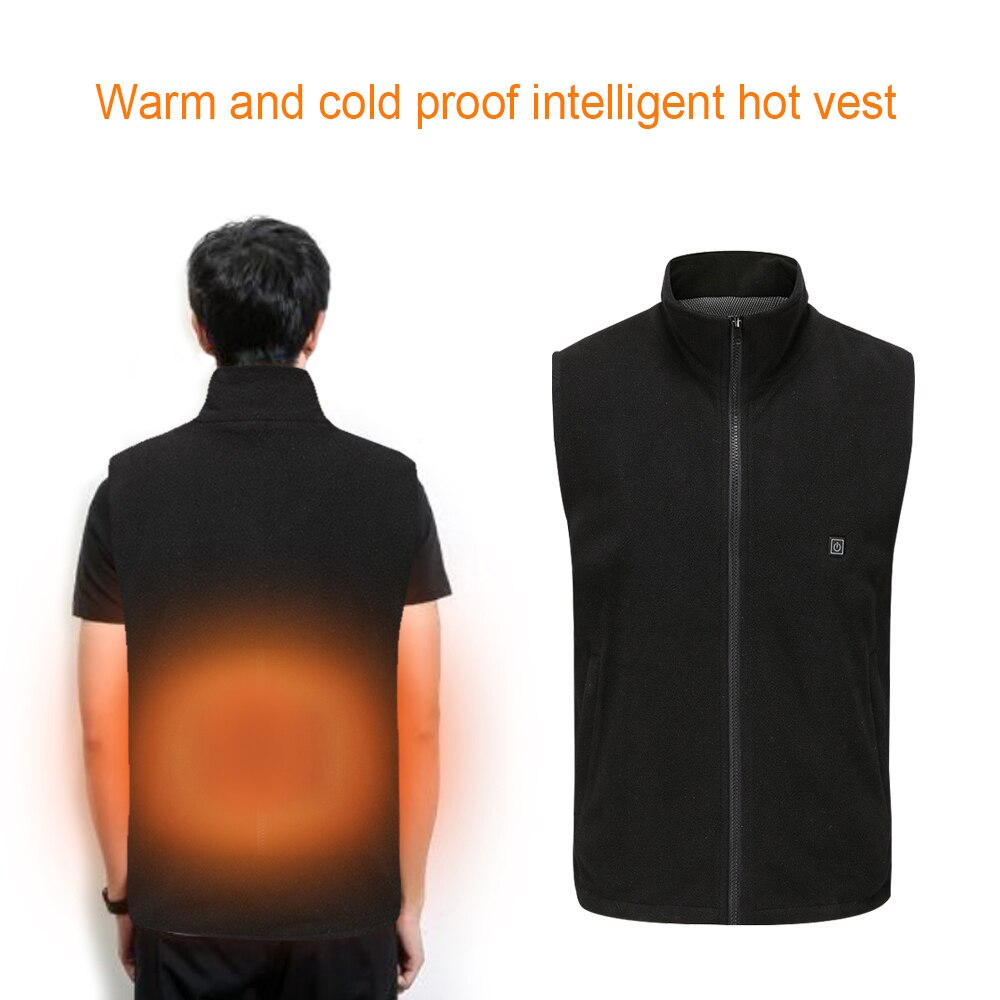 Elektrische Verwarmde Vest Mannen Vrouwen Verwarming Vest Thermische Warme Kleding Usb Verwarmde Outdoor Vest Winter Verwarmde Jas