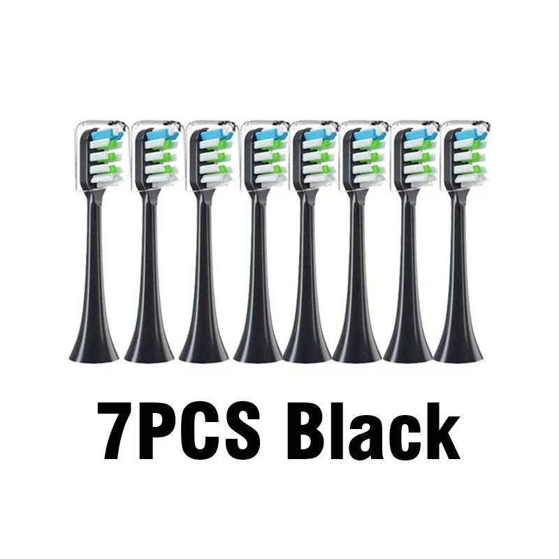 per Xiaomi SOOCAS X3 X5 X3U X1 V1 V2 SOOCARE Testa Setole Ugelli di Ricambio con Tappo anti-polvere sonoro Spazzolino Elettrico Teste: trasparente