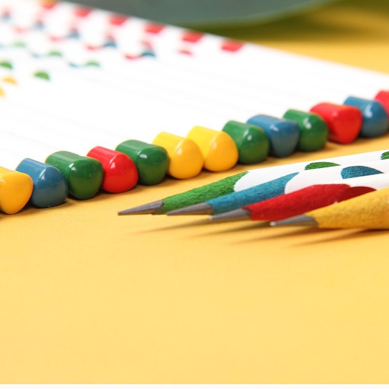 6 Pcs Cute HB Pencil Triangular Correct grip Children Drawing Stationery Office School student stationery Kids