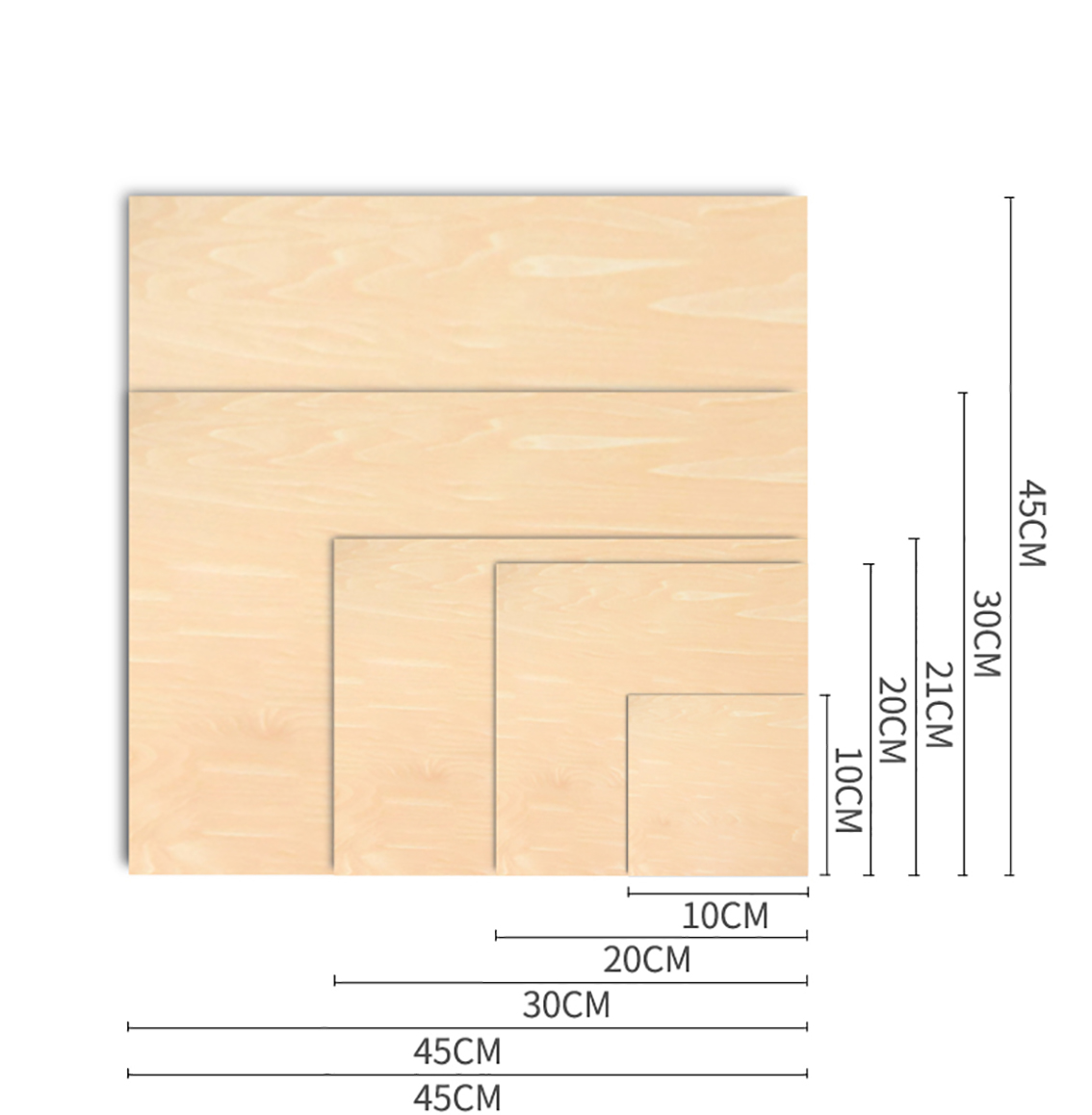 Tykk treplate av bassved, 1.5-10mm modelllag, treplate, gjør-det-selv-håndverk, sandbord, byggemodellmaterialer, tilbehør