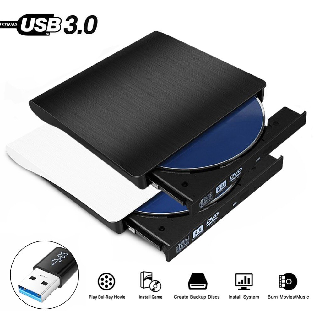 Graveur de DVD et CD externe USB 3.0, pilote Portable mince pour CHUWI ZEUSLAP t-bao Teclast Jumper YEPO ZEUSLAP DeeQ GMOLO Amoudo