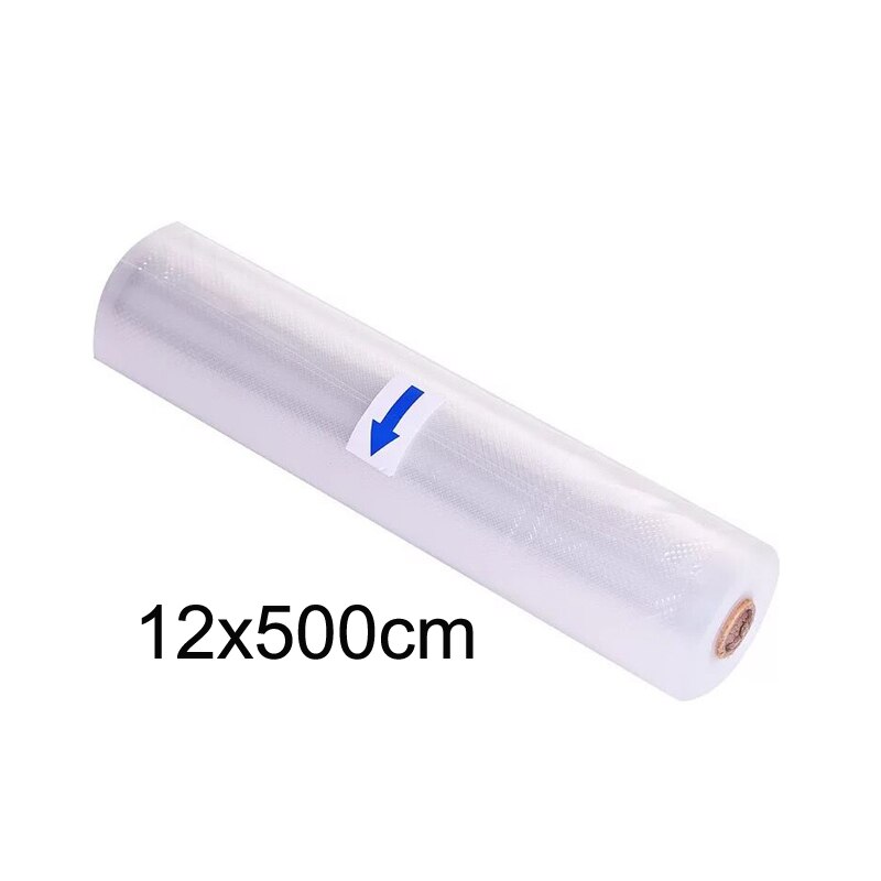 Sous vide vakuumpakning 1 rulle 12/15/17/20/22/25/28/30 x 500cm til vakuumforseglingsmaskine opbevaringsposer til madforsegling pakningspose: 12 x 500cm