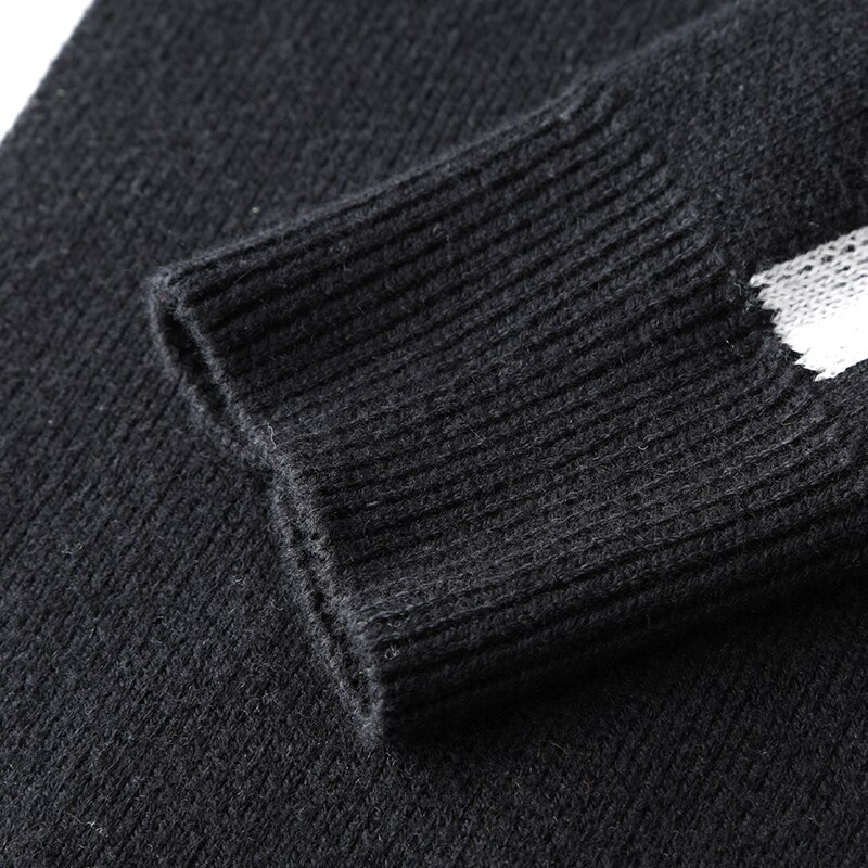 Heren slim truien 100%  katoenen lange mouwen herfst heren warme truien heren casual trui pasvorm gebreid ruitpatroon