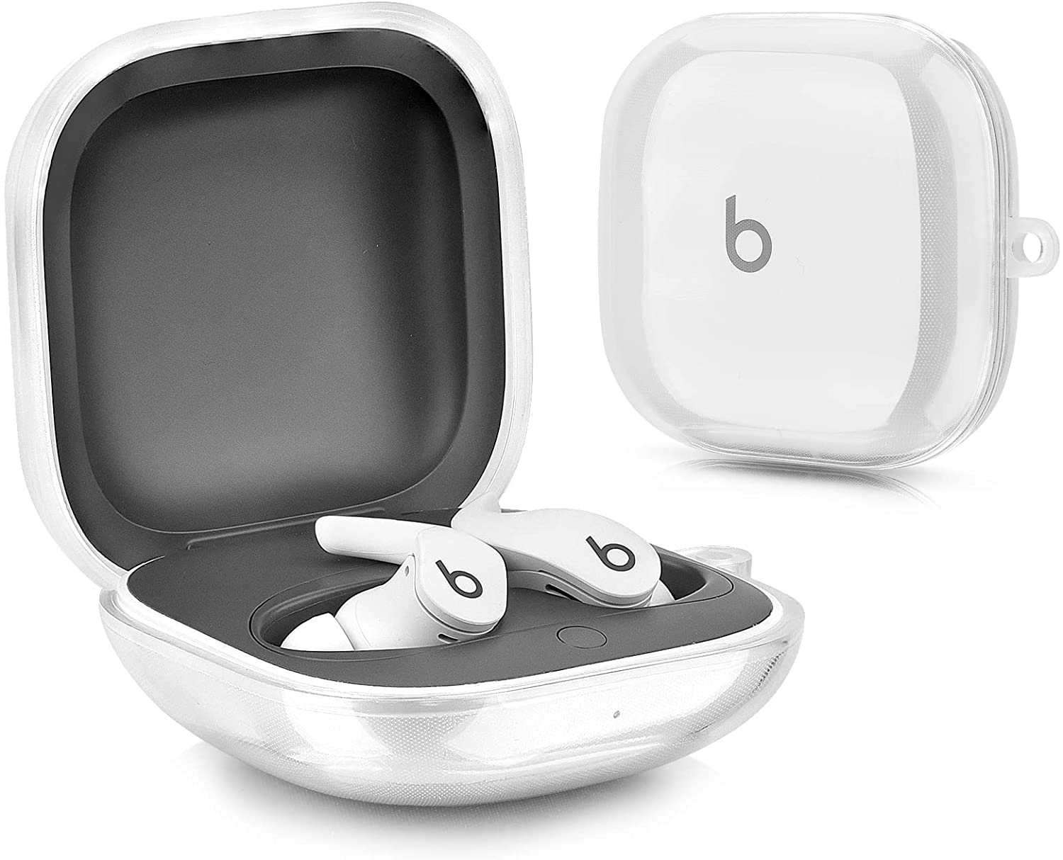 For beats fit pro cover cover blød klar tpu gennemsigtig beskyttende stødsikker etui til beats fit pro øretelefon cover: Gennemsigtig