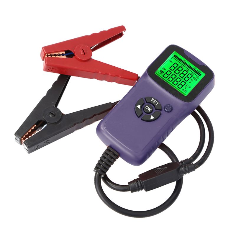 12V Car Battery Test Analyzer Resistance CCA Voltage Tester Auto Diagnostic Tool: Black