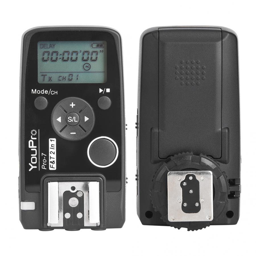 YouPro Pro-7 DC0 Trigger Timing Wireless Shutter Release Remote Control Transceiver for Nikon D850 / D810 / D810A/ D800 / D800E