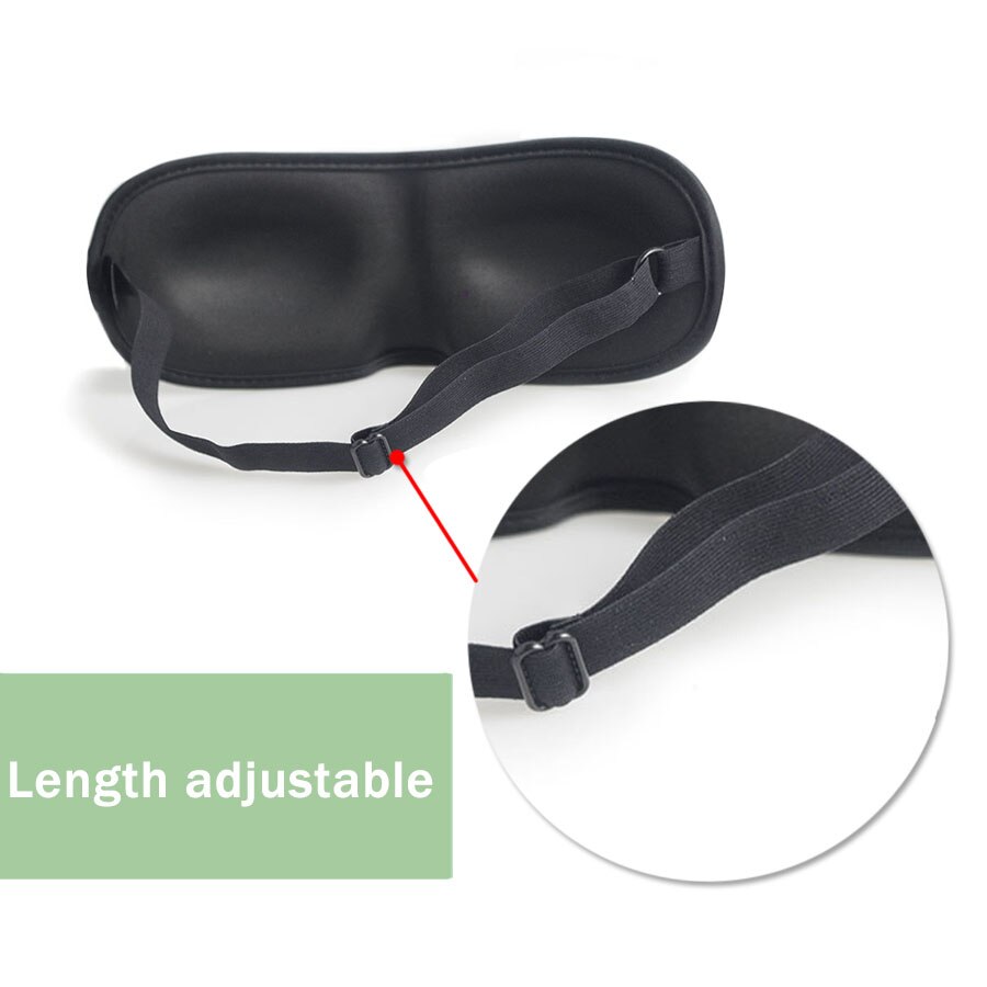 3D Ultra-tela suave y transpirable visera mascarilla para dormir de viaje portátil dormir resto ayuda ojo máscara cubierta parche de ojo máscara de dormir