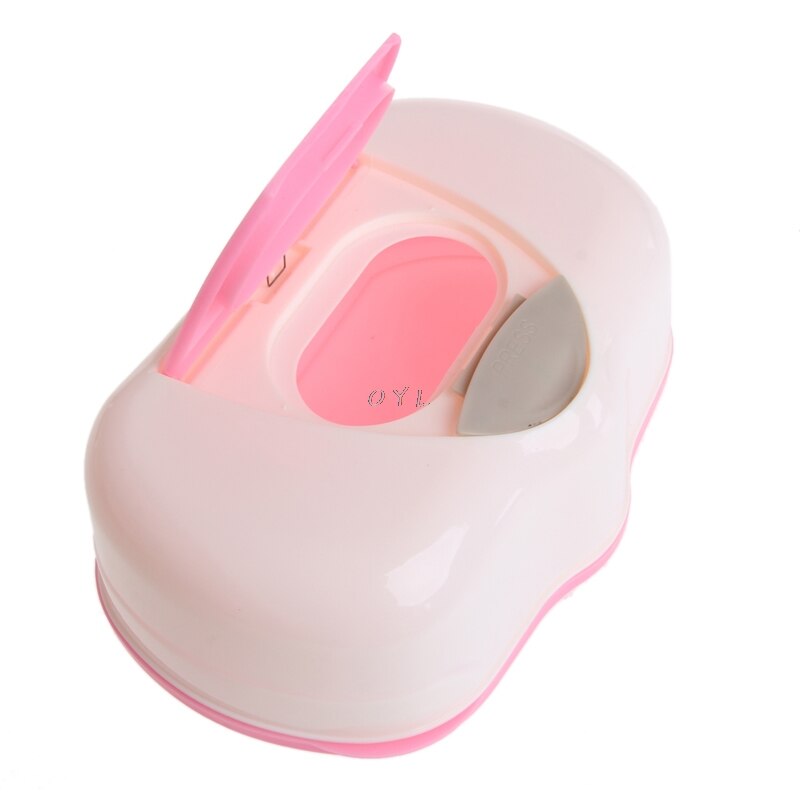 Dry Wet Tissue Paper Case Baby Wipes Napkin Storage Box Plastic Holder Container0