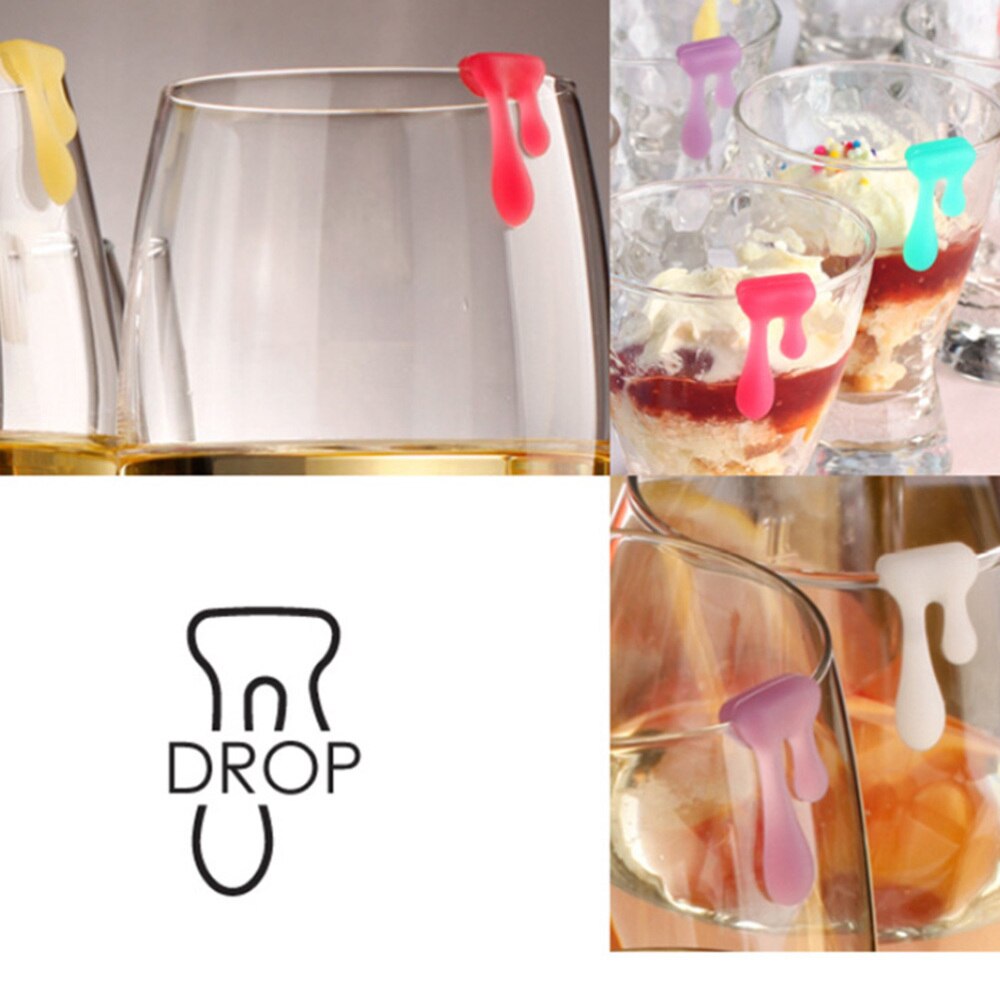 Martini Champagne Cocktails Voor Identifier Cup Teken Creatieve Wate Glas Marker
