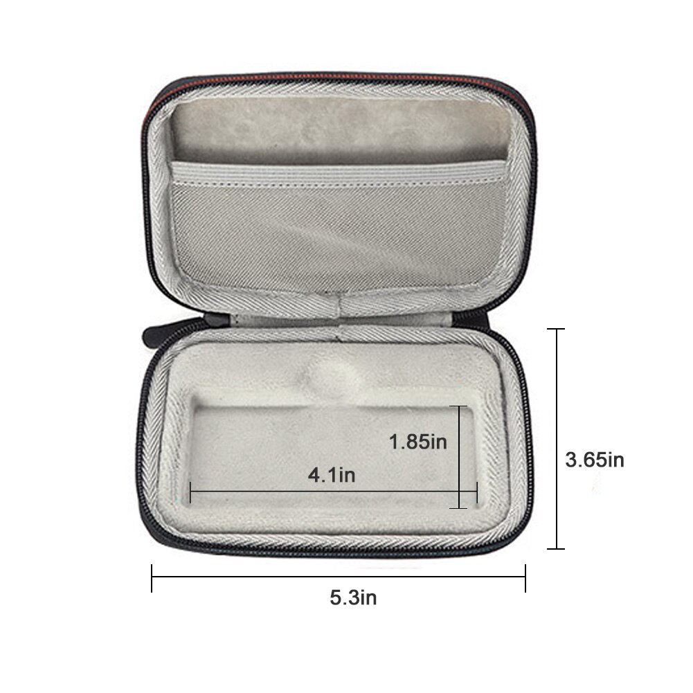 Anti-scratch MP3 Player Case Mesh Pocket EVA Accessories Anti-fall With Lanyard Zipper Closure Carrying Box For SOULCKER D16