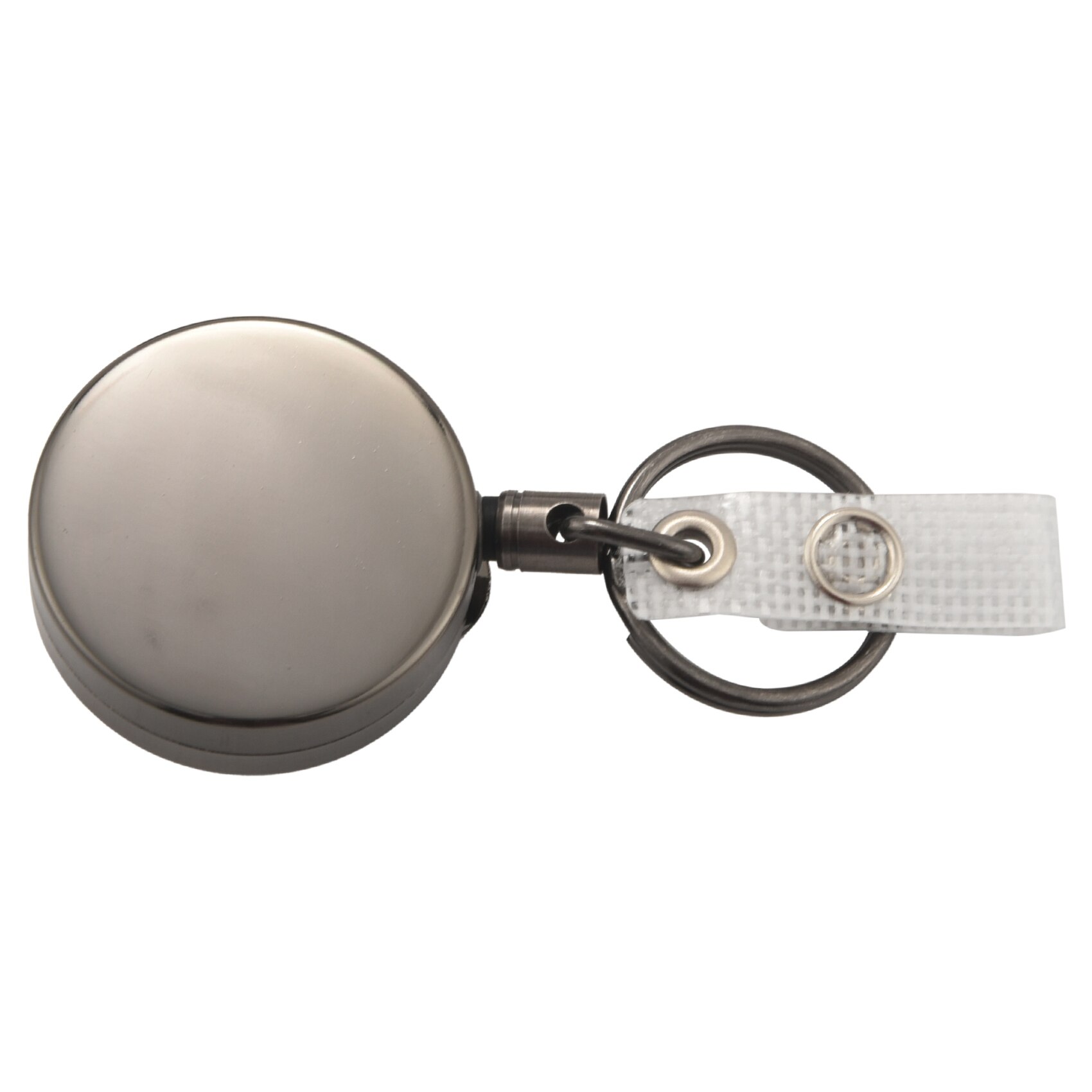 2 Pack Heavy Duty zwijany uchwyt na identyfikator kołowrotka, metalowy uchwyt na identyfikator z zaczepem na pasek brelok na etykieta z imieniem brelok czarny
