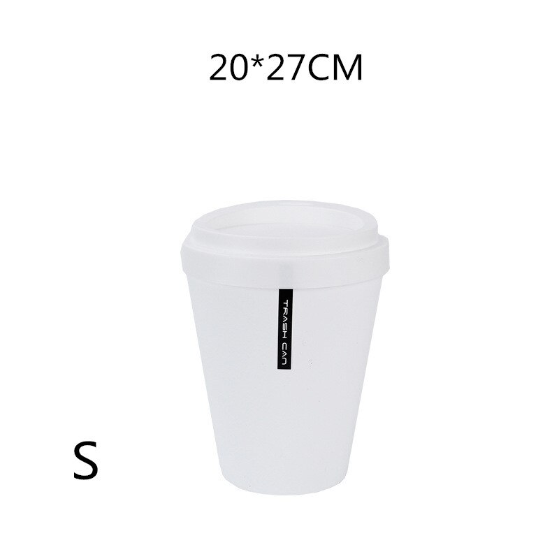 2PC Plastic Trash Can Office Desktop Mini Dustbin Kitchen Bathroom Living Room Waste Bins Bucket Household Cleaning Accessories: 3