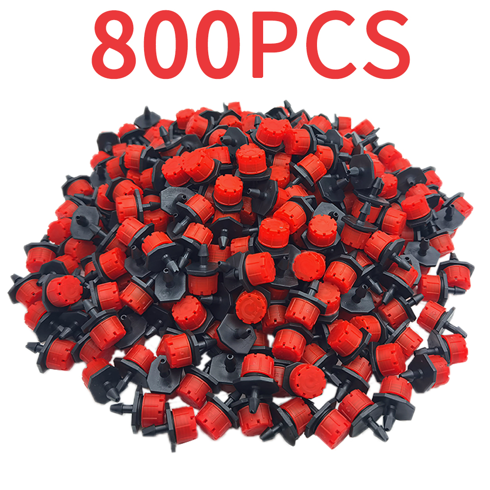 oasi 30-800X giardino 4/7MM micro ugello regolabile sistema di irrigazione a goccia 1/4 ''irrigatore anti-intasamento emettitore gocciolatore: Di Colore Giallo chiaro