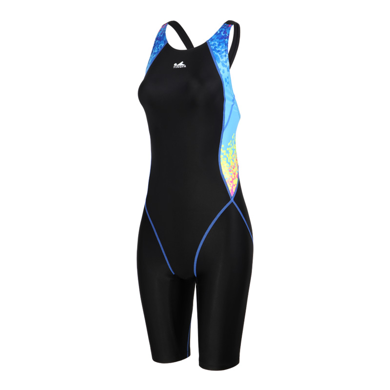yingfa swimwear women sports adult swimwear anti-chlorine quick-drying competition training swimsuit: XS