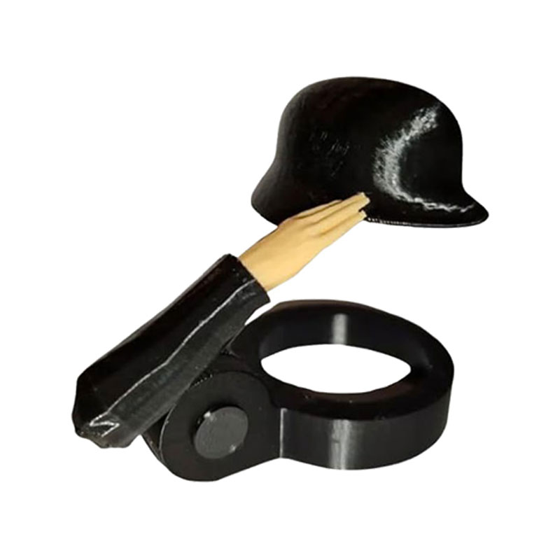 3/1Stck Kreative Soldat Gruß Bahre Flasche Helm Staub-nachweisen Deckel salutieren Pose Bahre Flasche Kappe für BBQ Party Bar Bahre: Licht Gelb / 200*360cm