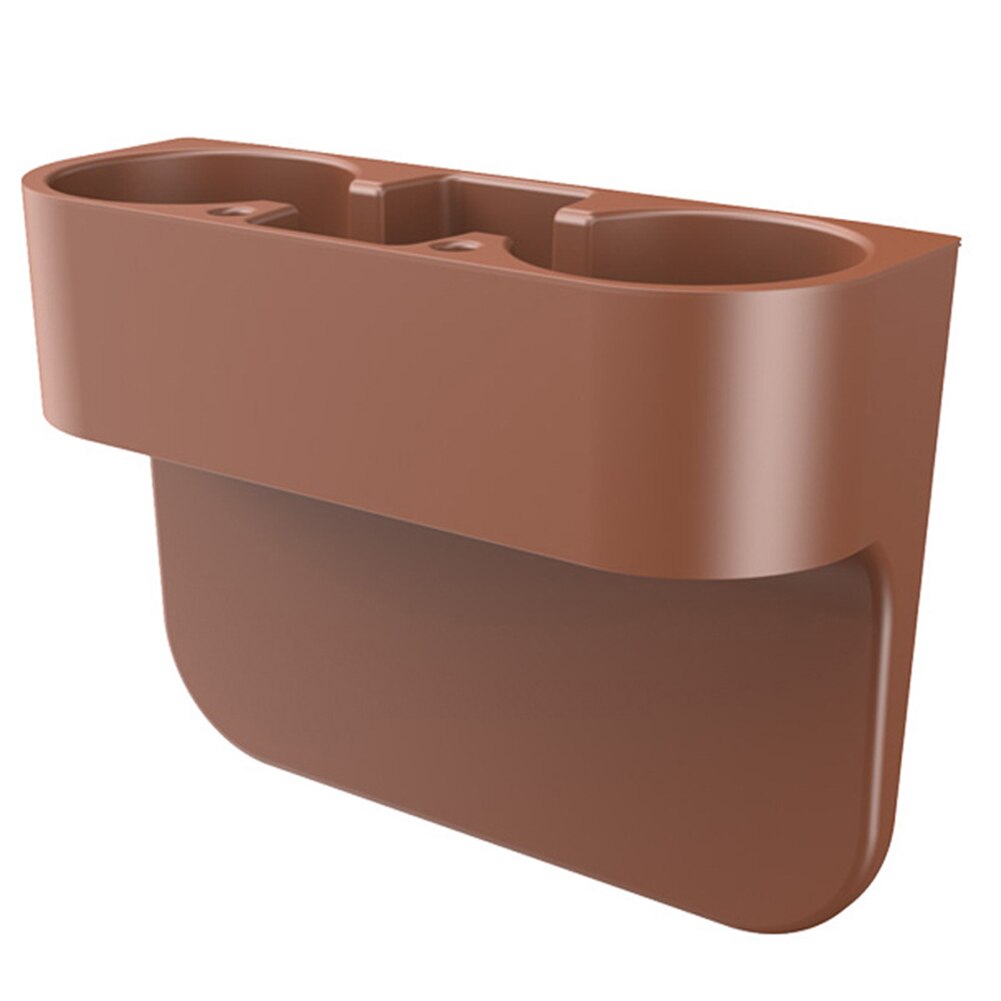 Auto Bekerhouder Auto Seat Naad 2-Cup Holder Drink Fles Kan Telefoon Sleutel Opslag Houder Stand Organizer Auto accessoires Styling: Coffee