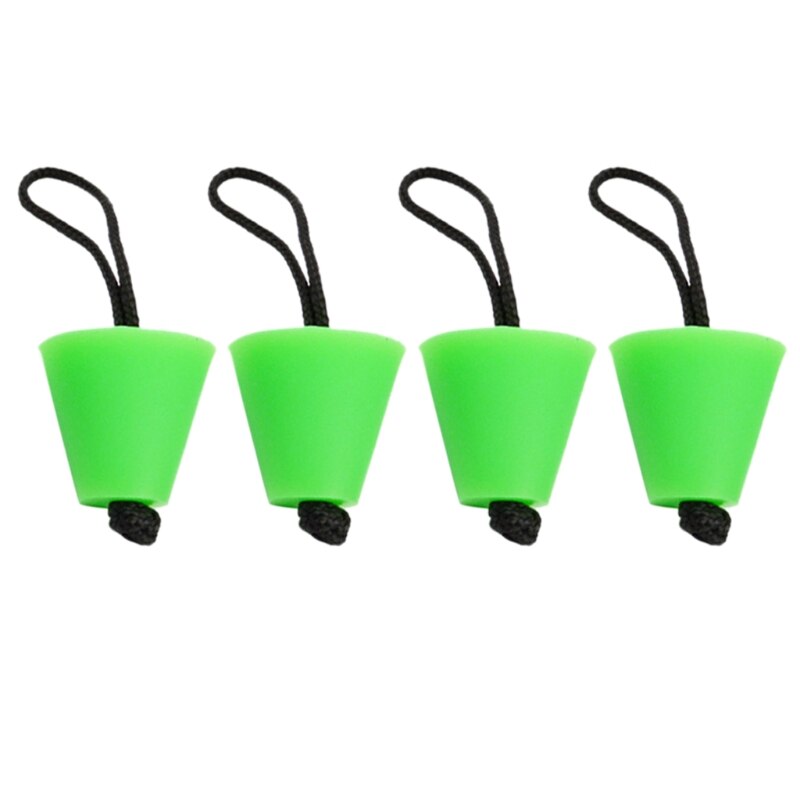 4 stuks universele kajak scupper plug stopper stop afvoergaten accessoire voor kajak opblaasbare boot kano roeiboot: Groente