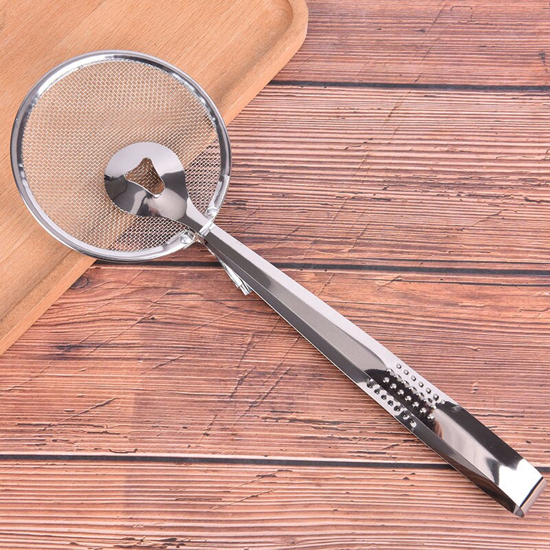 Kitchen Accessories Stainless Steel Fried Food Fishing Oil Scoop Kitchen Gadget and Barbecue Brush for Kitchen Tools Home-S