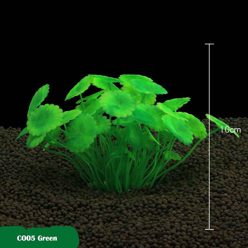 Z tworzywa sztucznego symulacja rośliny wodne ozdoby dekoracja akwarium akcesoria akwarium krajobrazu 1 sztuk: CO05 zielony