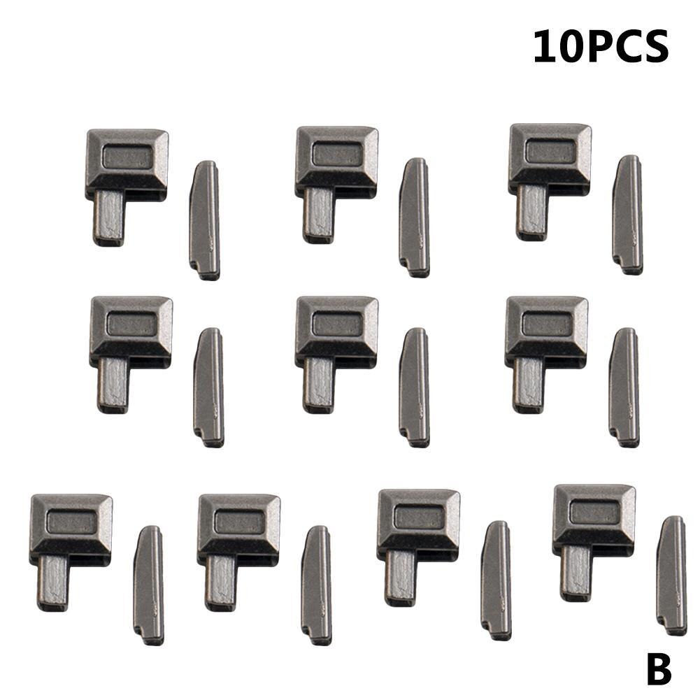 10Pcs Alloy Reparatie Rits Stopper Open Einde Rits Stopper Diy Naaien Rits Costura Naaien Accessoires Voor Kleding