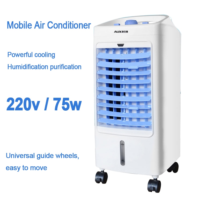 Mobile Air Conditioner mini Air conditioning fan single cold home air conditioning 3-gear Wind speed 4L Water tank 220V