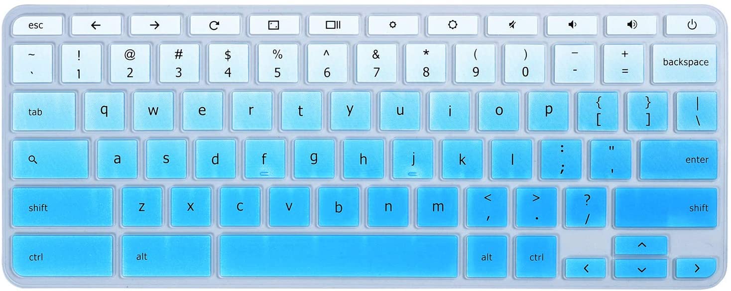 Laptop Keyboard Cover Protector skin for Acer 14 inch Chromebook CB514 CB3-431 CP5-471 / Acer Chromebook Spin 13 CP713: fadeblue