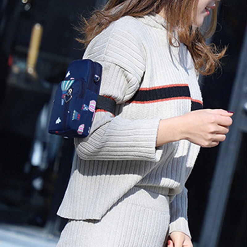 Bolso Universal de cuero para teléfono móvil, bolsa de hombro para el brazo, bolsillo, BILLETERA, correa para el cuello, para Huawei Honor, Samsung, iphone
