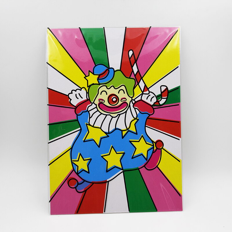 Große Größe Clown Farbwechsel Karte Magie Tricks (26.5*20,5 cm) illusionen Straße Mentalismus Bühne Magia Requisiten freundlicher freundlicher Spielzeug