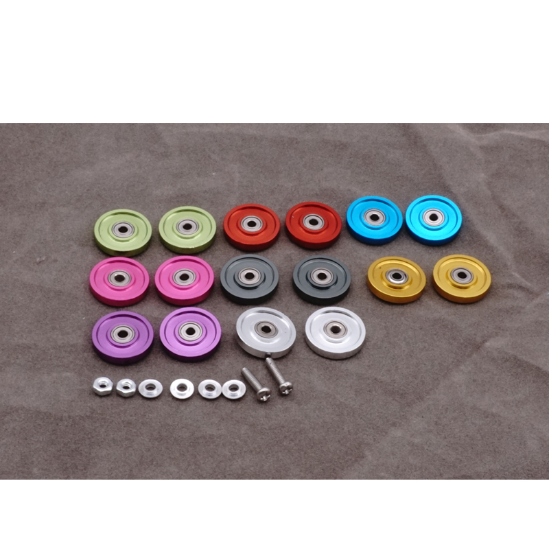 self-made tamiya mini 4wd aluminium alloy 13mm roller 9 color for tamiya mini 4wd 1/32 scale racing car model