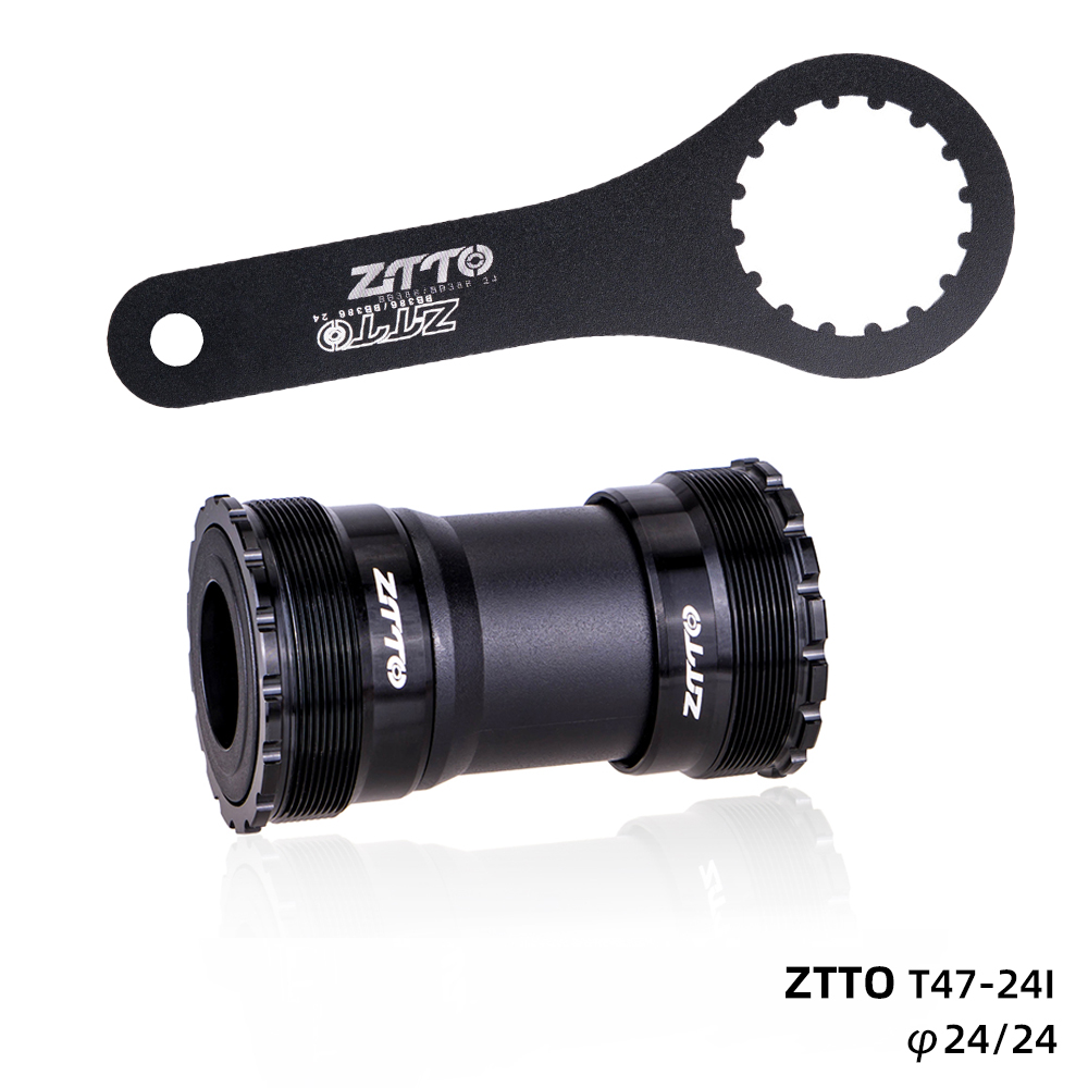 Ztto t47 suporte inferior de bicicleta e ferramenta de instalação 24 mtb bicicleta de estrada pedaleira dub 29 30mmthread 47 68 73mm eixo estriado