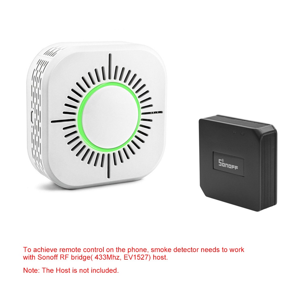 EWeLink Rauchmelder Sensor Drahtlose 433MHz Feuer Sicherheit Schutz Alarm Sensor arbeit mit RF Brücke APP Fernbedienung