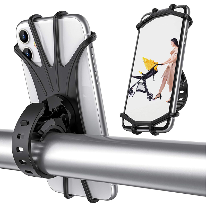 Acessórios para carrinho de bebê, suporte para celular, rack universal 360 giratório, carrinho de bebê, suporte para telefone para iphone, dispositivo gps