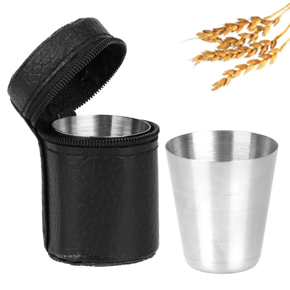 4 stk / sæt drikke kop rustfrit stål barware kop vinglas 30ml 1 ounce poleret