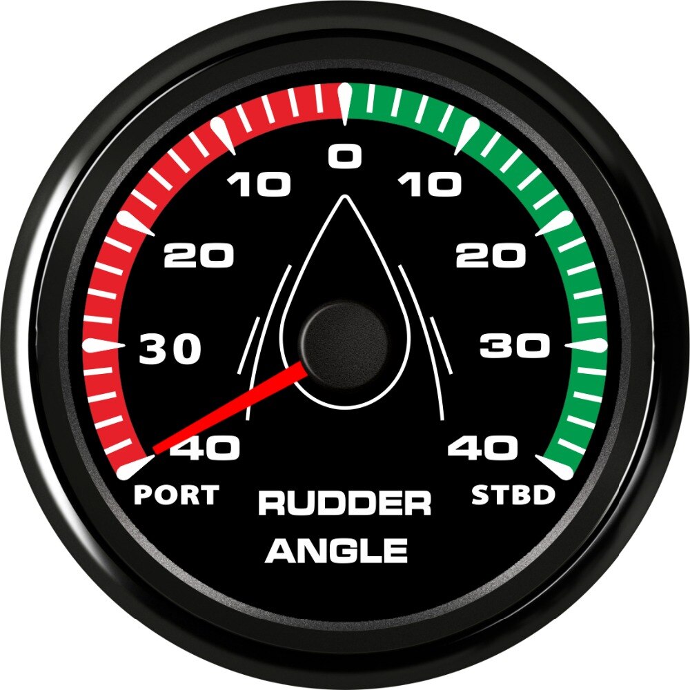 85mm Marine Lcd Rudder Angle Gauges Waterproof IP67 Rudder Angle Meters Instrument 0-190ohm with 8 Kinds Backlight