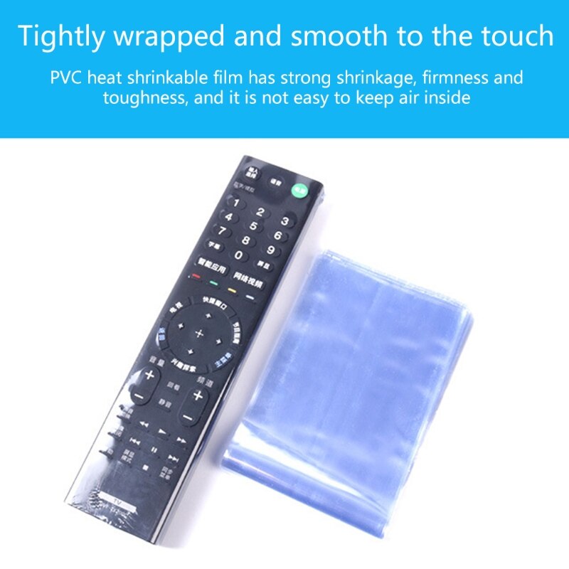 10PCS Shrink Wrap Bags for TV Remote Control Air Condition Video Protective Case