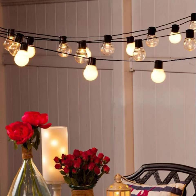 Bombillas G50, luz ambiental, guirnaldas de luces Led, luz Solar para exteriores, de boda, Navidad, decoración del jardín del hogar