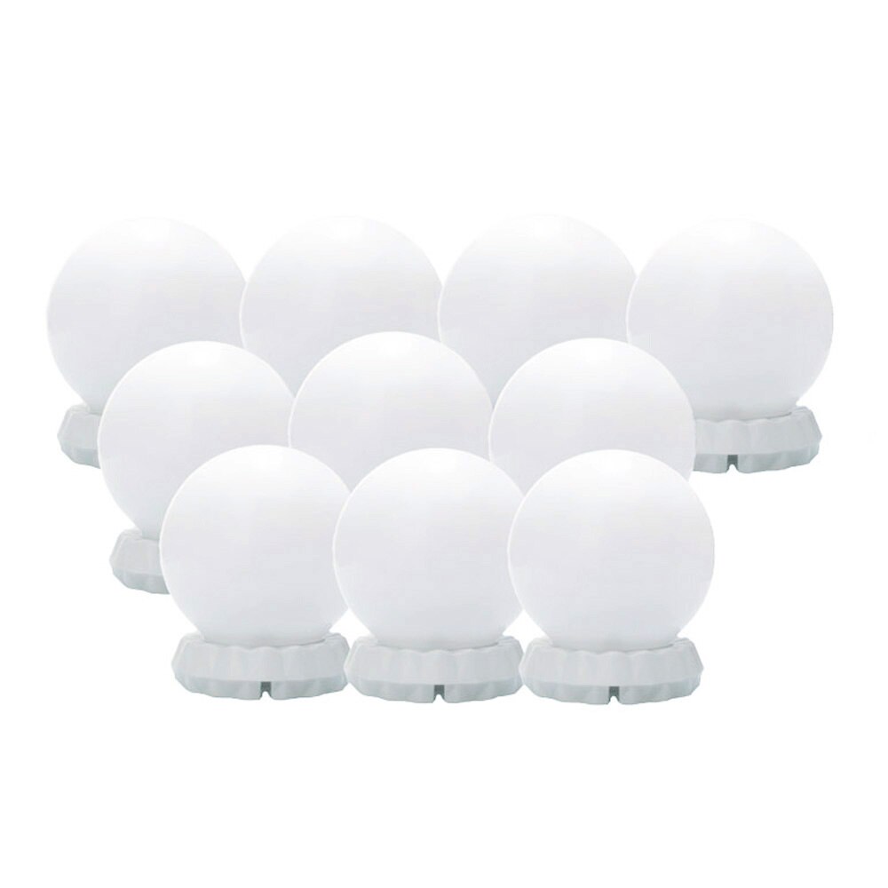 Kit de luces de espejo de tocador LED lámpara cosmética 5 V/USB 3 colores luminosos Cadena de luz de carga USB maquillaje luces