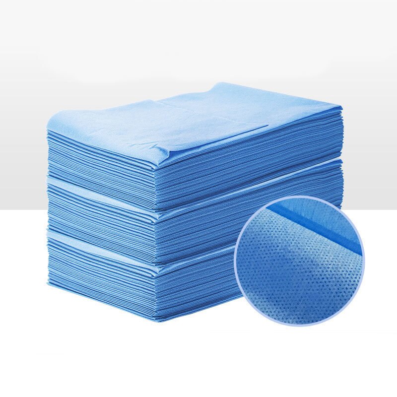 20/60/100 Stuks Wegwerp Laken Schoonheidssalon Dunne Dikker Niet-geweven Stof Massage Tafel Bed cover 80X180Cm 80x190cm: blue not hole / 60pcs thick 80x190cm