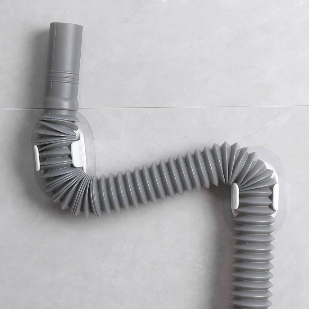 Pijpklem Haken Rek Zelfklevende Pijphouder Wandmontage 30-38mm Waterbuis Organizer Houder Slang Vaste Clip Badkamer Clip