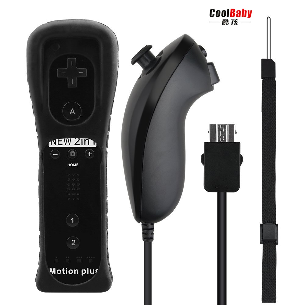 For Nintend Wii Wireless GamePad Remote Controle Motion Plus+Nunchuck Controller Joystick For Nintendo Wii Accessories