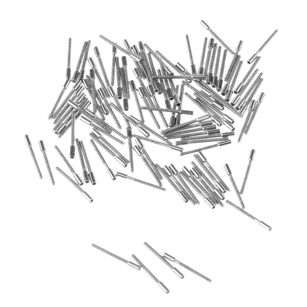 100 Stuks Horloge Gereedschap Opening Horloge Repair Tool Terug Opener 8mm Tap Threads Stem Extension Extenders voor Horloge Reparaties gebroken Stengels