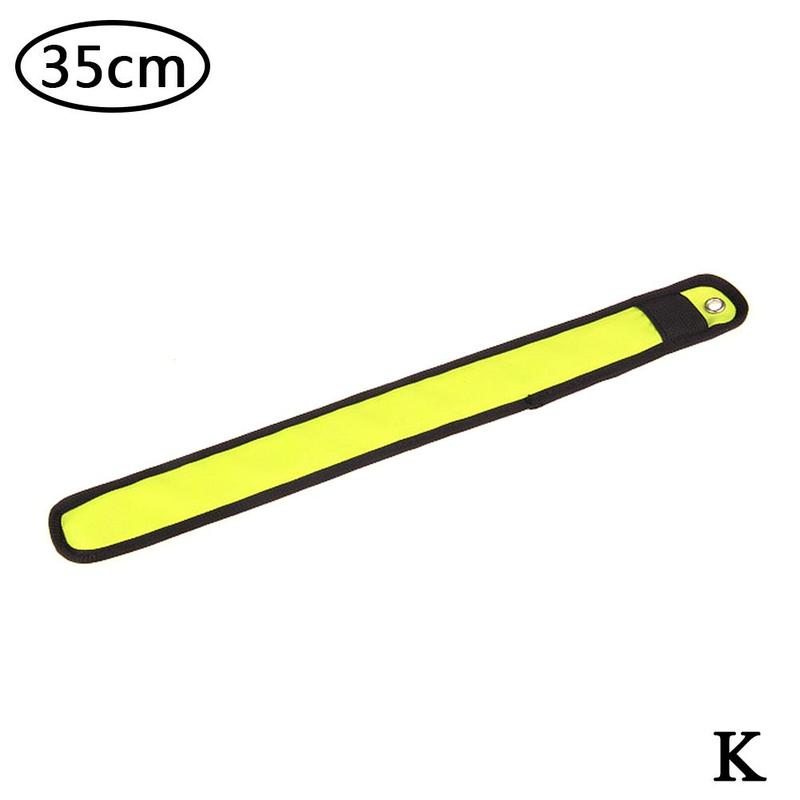 Running Luminous Bracelet LED Glow Light Up Wristbands Flashing Arm Wrist Band Safety Gear Lights For Outdoor Sports: 35cm-yellow