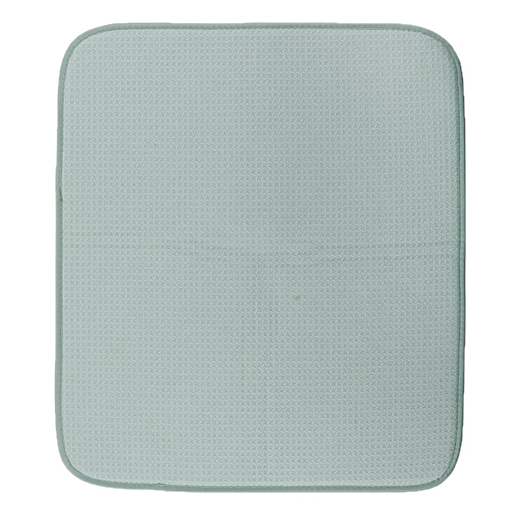 Microfiber Dish Drying Mats For Kitchen Drying Pads For Dishes Thick Absorbent Drainer Mat: Green