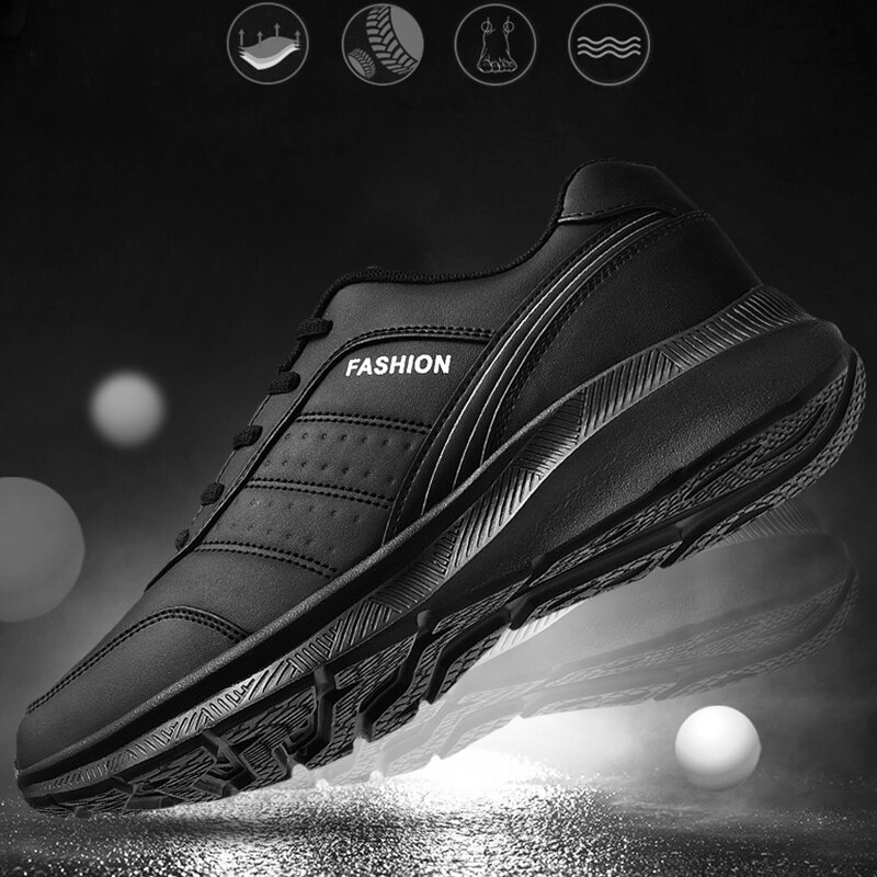 Herre golf joggesko komfortable golf sportssko anti-skli utendørs piggfrie golfsko til menn pluss størrelse  eu39-48 atletisk sko