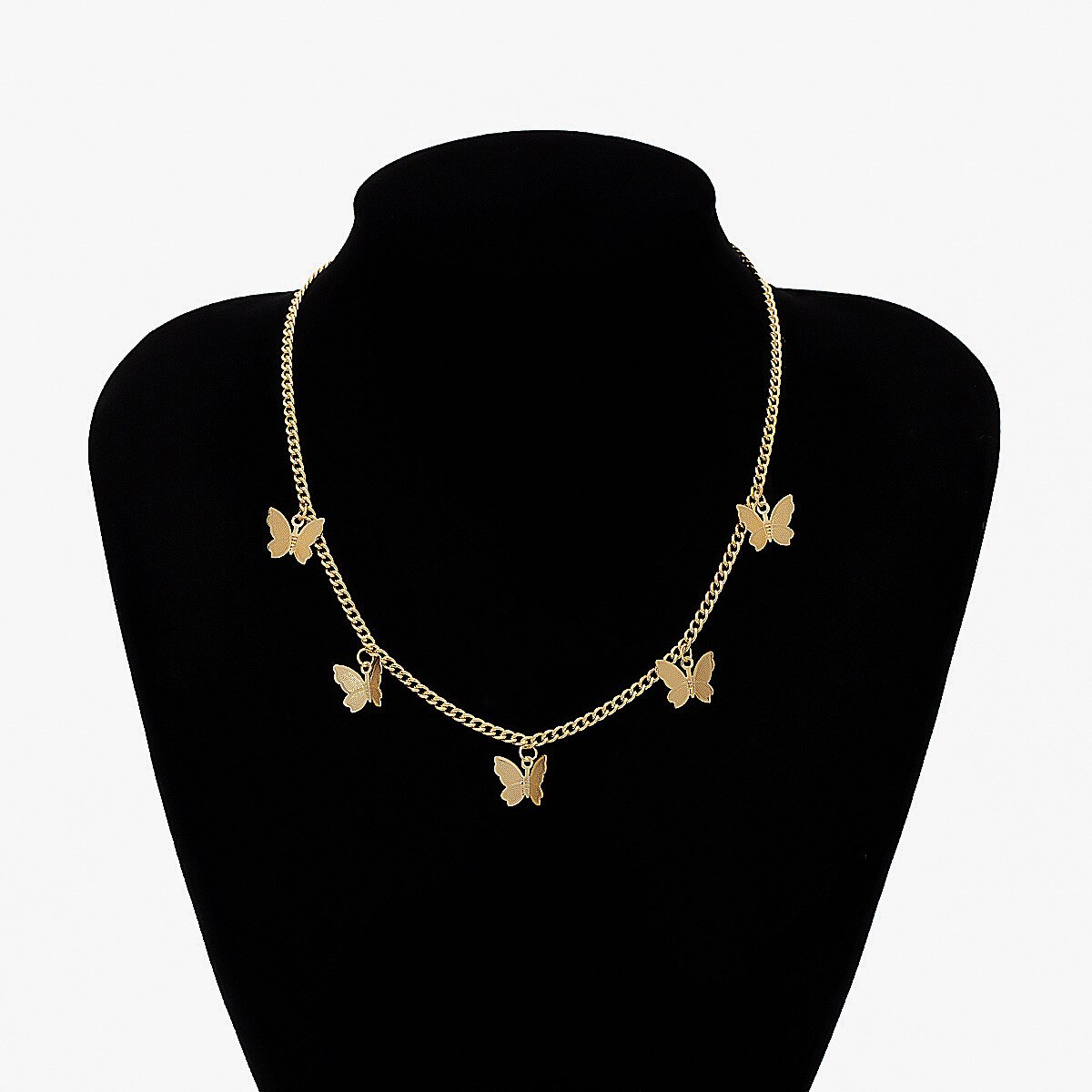 Vlinder Ketting Oorbellen Set Verstelbare Vlinder Collier Charm Oorringen Vlinder Sieraden Voor Vrouwen Meisjes: 5